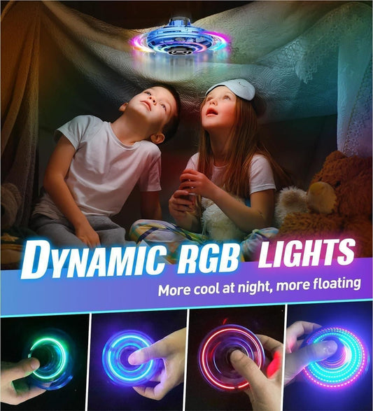 UFO Magic Flying Orb Spinner with RGB Lighting