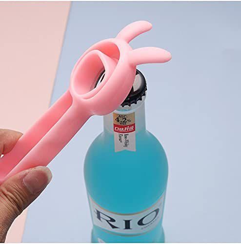 4 in 1 Very Cute Rabbit Bottle Opener Cartoon Shape Plastic Hot Bottle Opener